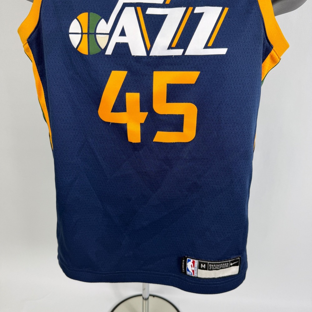 Nike Utah Jazz Donovan Mitchell 45 Swingman Jersey Navy Blue Boys Medium‎ NBA - Picture 3 of 10